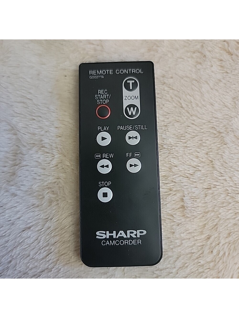 Sharp G0027TA Camcorder Replacement Wireless Controller Remote Control in Black